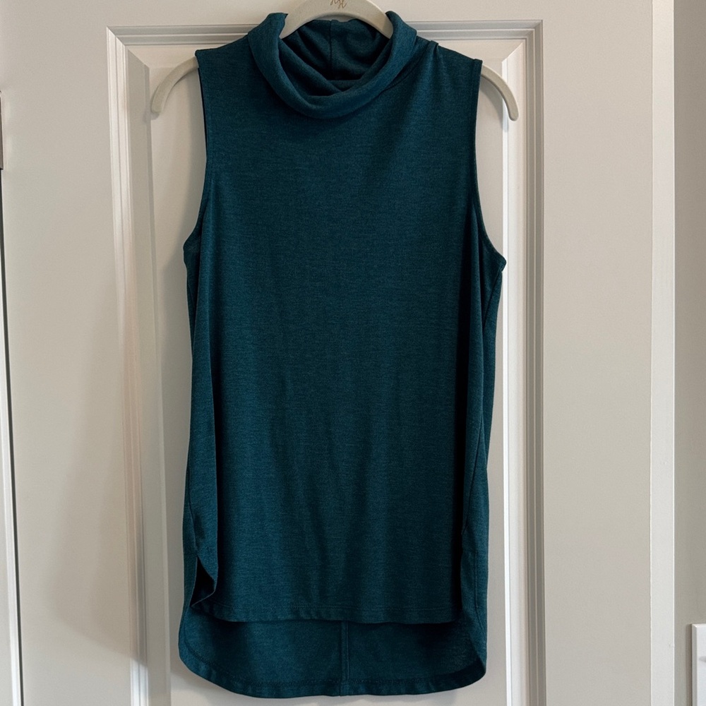 LOFT Teal Knit Sleeveless Top